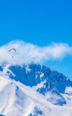 alpes snow mountain top