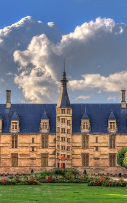 the 15th century historical monument ducal palace of nevers (pal