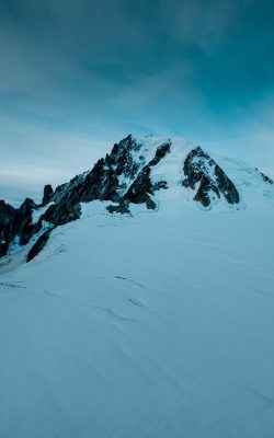 haute savoie mountain snow night