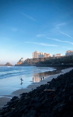 pays basque blue beach